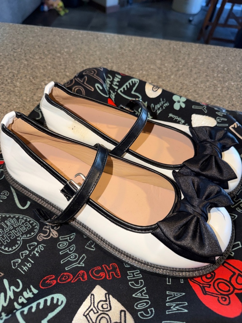 Mary Jane Bow Flats by Ruby Shoo - Punk Goth Y2k